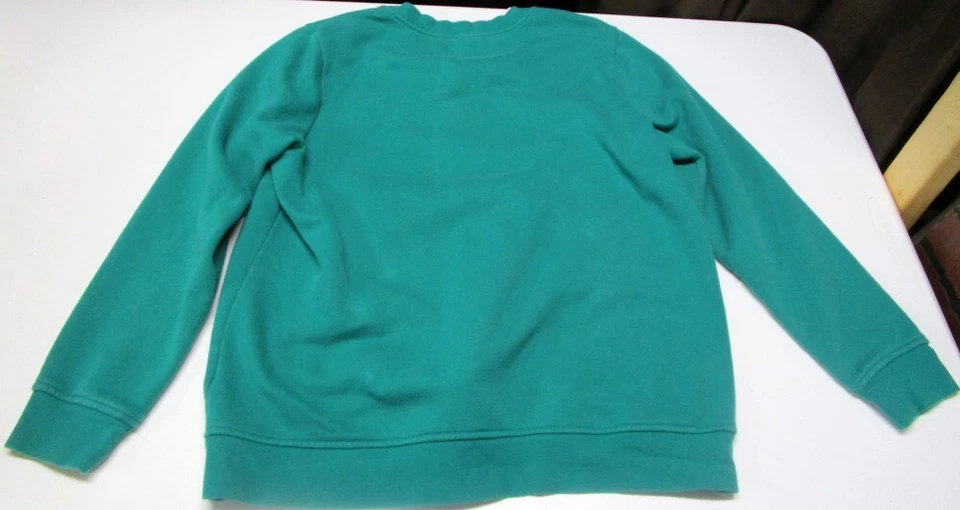 Moletom Laura Scott XL férias verde flocos de neve - Imagem 3 de 4