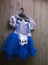 NEW Little Girls Size Medium Alice In Wonderland costume  FREE SHIPPING 
