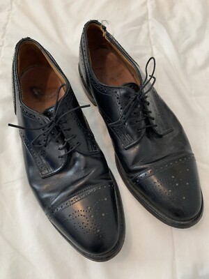 Allen Edmonds Sanford Black Leather Cap Toe Oxford Sz 11.5 D Allen Edmonds SANFORD Black Cap-toe Derby Bluchers 5207 Mens  main image 3