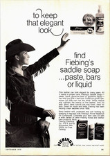 Fiebings Saddle Soap Print Ad Ephemera Wall Decor