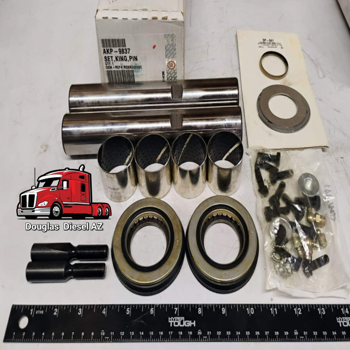 KING PIN KIT 1.625in Diam. x 9.20in Leng.PAI #AKP-9837. Ref