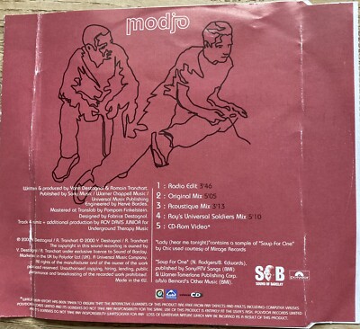 Modjo Lady (hear me tonight) Cd Single (2000) | eBay