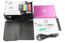 (JKStor) :500GB External USB 3.0 Portable 2.5" SATA External Hard Drive  - PINK