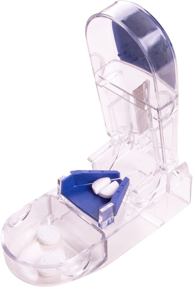 Pill Tablet Cutter for Small or Large Pills, Pill Splitter with Blade for Pills