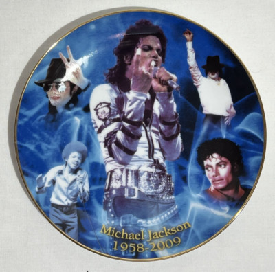 Michael Jackson 1958-2009 - Sammlerteller Brooks & Bentley mit Zertifikat