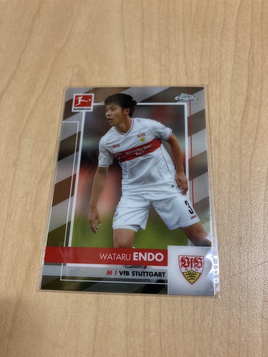Wataru Endo 2021 Topps Chrome Base Stuttgart Liverpool Japan