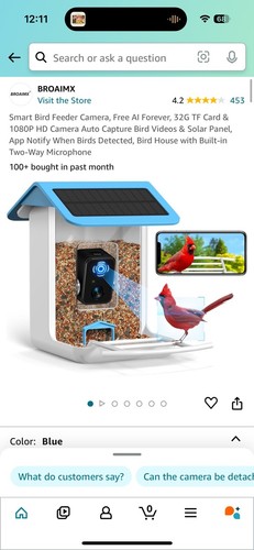 Smart Bird Feeder Camera - Picture 2 of 3