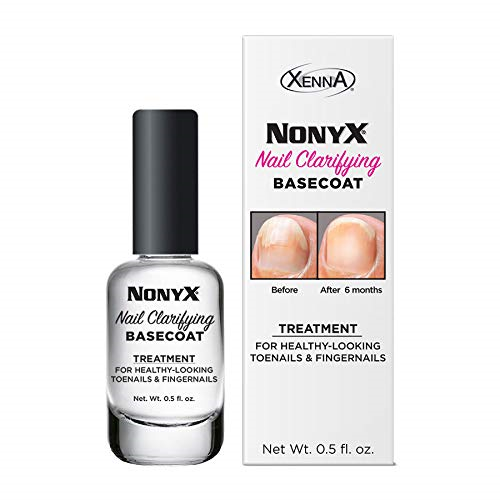 Nonyx Nail Clarifying Basecoat for Toenails and Fingernails 0.5 Oz for
