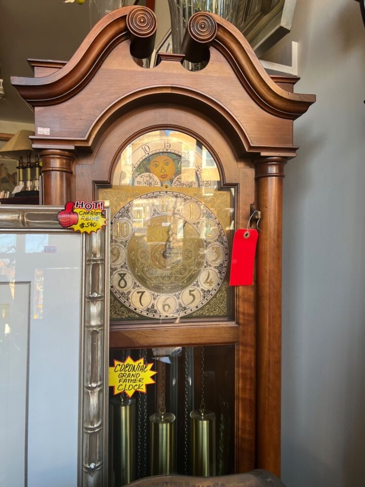 Antique colonial Grandfather Clock eBay