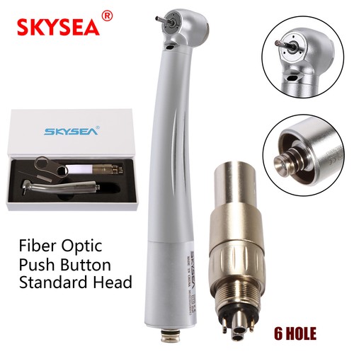 NSK Estilo Fibra Óptica Dental/LED E-generador Pieza de Mano Alta Velocidad Acoplador 6H/4H - Imagen 39 de 67