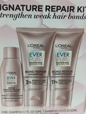 L’Oreal Signature Repair Kit Bond Repair Pre-Shampoo, Shampoo & Conditioner Set