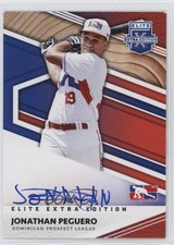 2020 Panini Elite Extra Edition DPL Signatures Jonathan Peguero #DPL-JP Auto 0q3