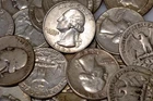 5- 90% SILVER Washington QUARTERS MIXED DATES VARIOUS MINTS