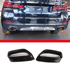 Black Rear Car Exhaust Muffler Tailpipe Tip For 2018-2022 Bmw 5-series G30 G38 Black Rear Car Exhaust Muffler Tailpipe Tip For 2018-2022 Bmw 5-series G30 G38