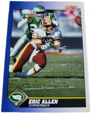 1991 Score Football Card Eric Allen Philadelphia Eagles #2 NFL (C1