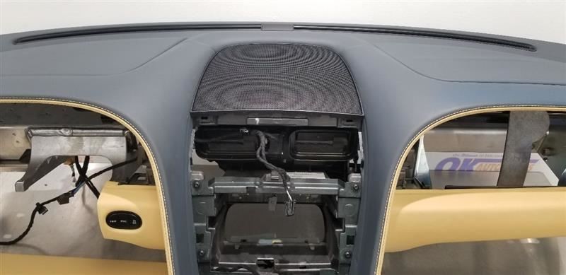 15 BENTLEY CONTINENTAL GTC DASH PANEL DASH BOARD ASSEMBLY GRAY AND TAN LEATHER