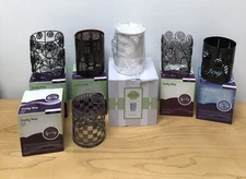 SCENTSY Full Sized Etched Core Warmer (NEW) & 5 Warmer Wraps