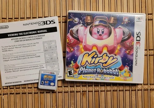 Kirby Planet Robobot for Nintendo 3DS 2DS Complete 2016 Tested USA Version