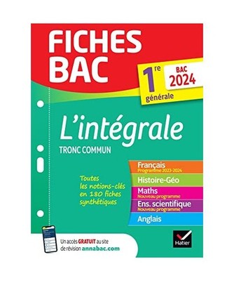 Fiches bac Le tout-en-un 1re générale [tronc commun] - Bac 2024 