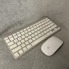 Apple A1314  A1296 Wireless Keyboard and Mouse Combo Set Mac - Tested