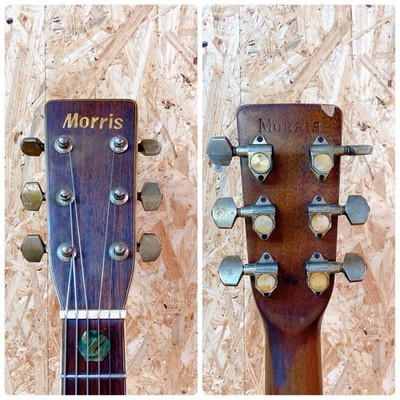 MORRIS W-40 ACOUSTIC GUITAR VINTAGE JAPAN 3P BACK VERTICAL LOGO | eBay
