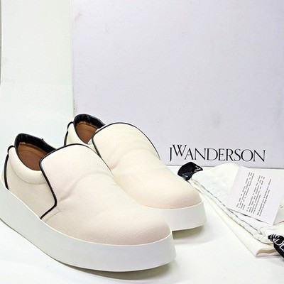 JW Anderson Men\'s Slip-Ons Natural Canvas Sneakers Size 44 (MSRP $595) JW Anderson Men main image 3