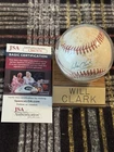 WILL CLARK Signed National League Baseball Auto JSA Giants w/ Holder