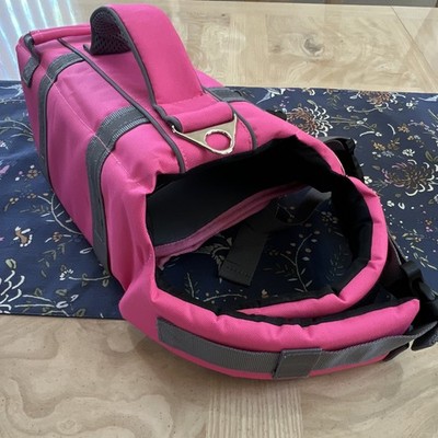 EMUST Pink Dog Backpack/Tote Carrier, Size L, Polyester