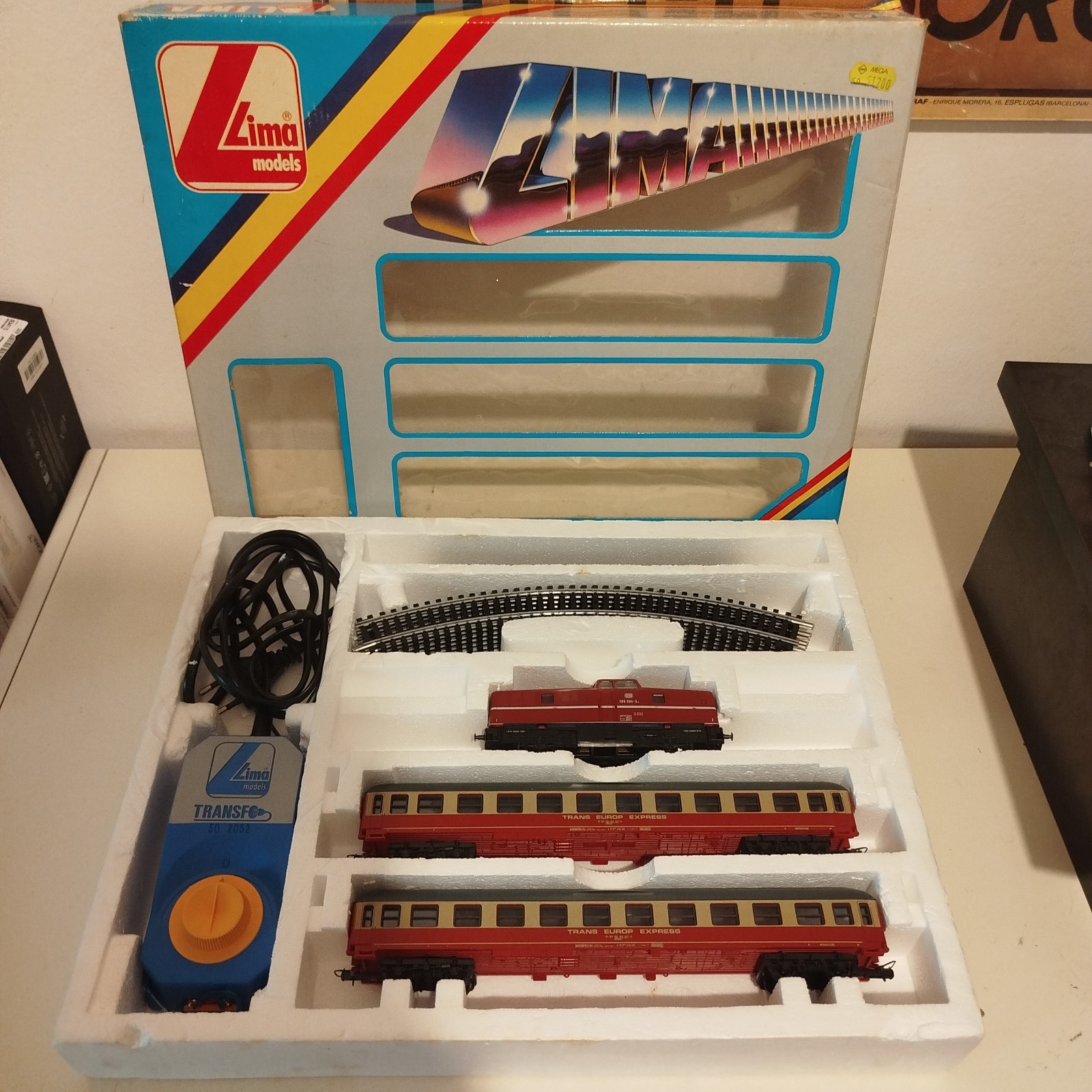 Lima Models Trenino elettrico completo anni 70 HO 103400 T Funzionante Ottimo