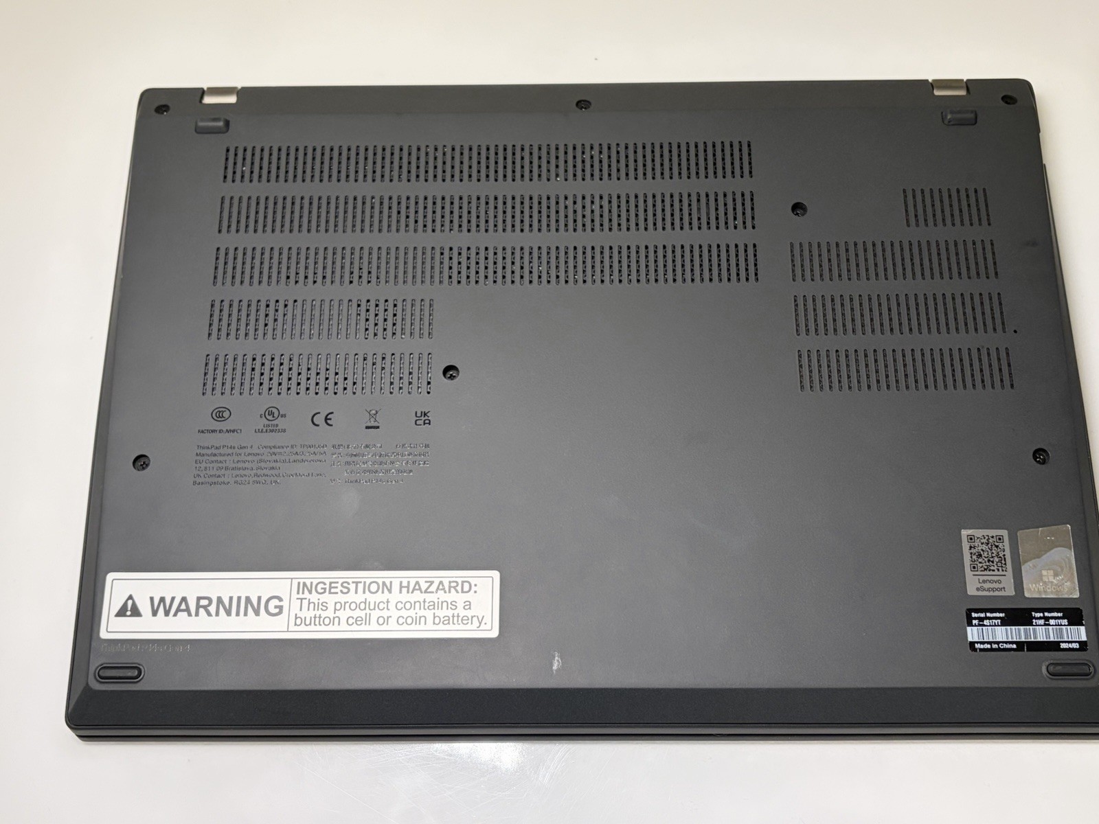 Lenovo ThinkPad P14s Gen 4, 14-Inch Laptop, with Intel Core i7 13th Gen., 1 TB SSD (Solid State Drive), Windows 11 Pro