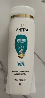 Pantene Pro-V Smooth & Sleek 2 in 1 Shampoo & Conditioner - 12 oz