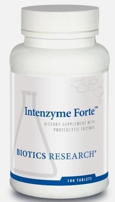 Biotics Research Intenzyme Forte 100 Tablets Proteolytic Enzymes Joint Tissue