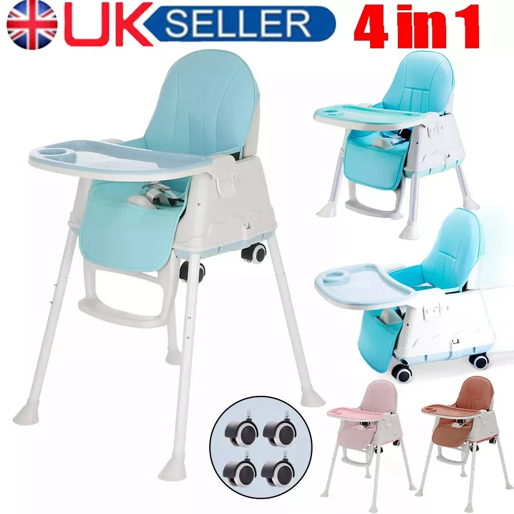 4-In-1 Adjustable Baby Highchair Infant High Feeding Seat Toddler Table Chair UK
Opens in a new wind