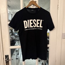 Diesel Men's Black 'For Successful Living' short sleeved/ T-shirt Size medium 