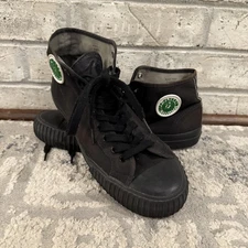 PF Flyers Center Hi Shoes Mens Size 12 Black Canvas High Top Sneakers Casual