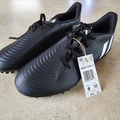 Adidas Predator Edge.4 TF Turf Soccer Shoes Black Size 9 Men / 10 Women