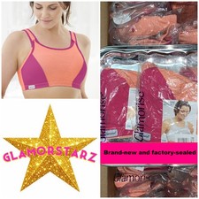 Last One 38D Glamorise SPORT Bra 2-Layers Adjust Support Low-High Impact NEW