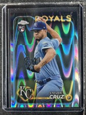 Cruz, Steven - 2024 Topps Chrome - Ray Wave Refractor