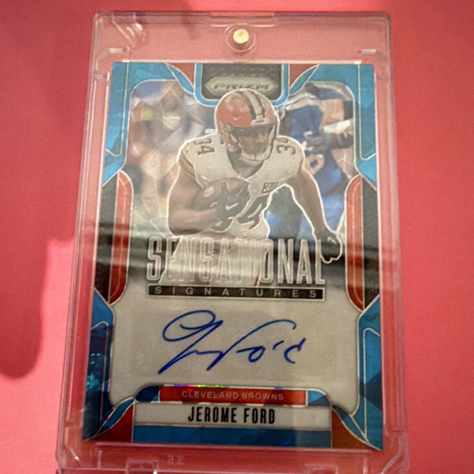 Panini 2024 Prizm Sensational Signatures Jerome Ford #SS-JFD Football Auto 16/99