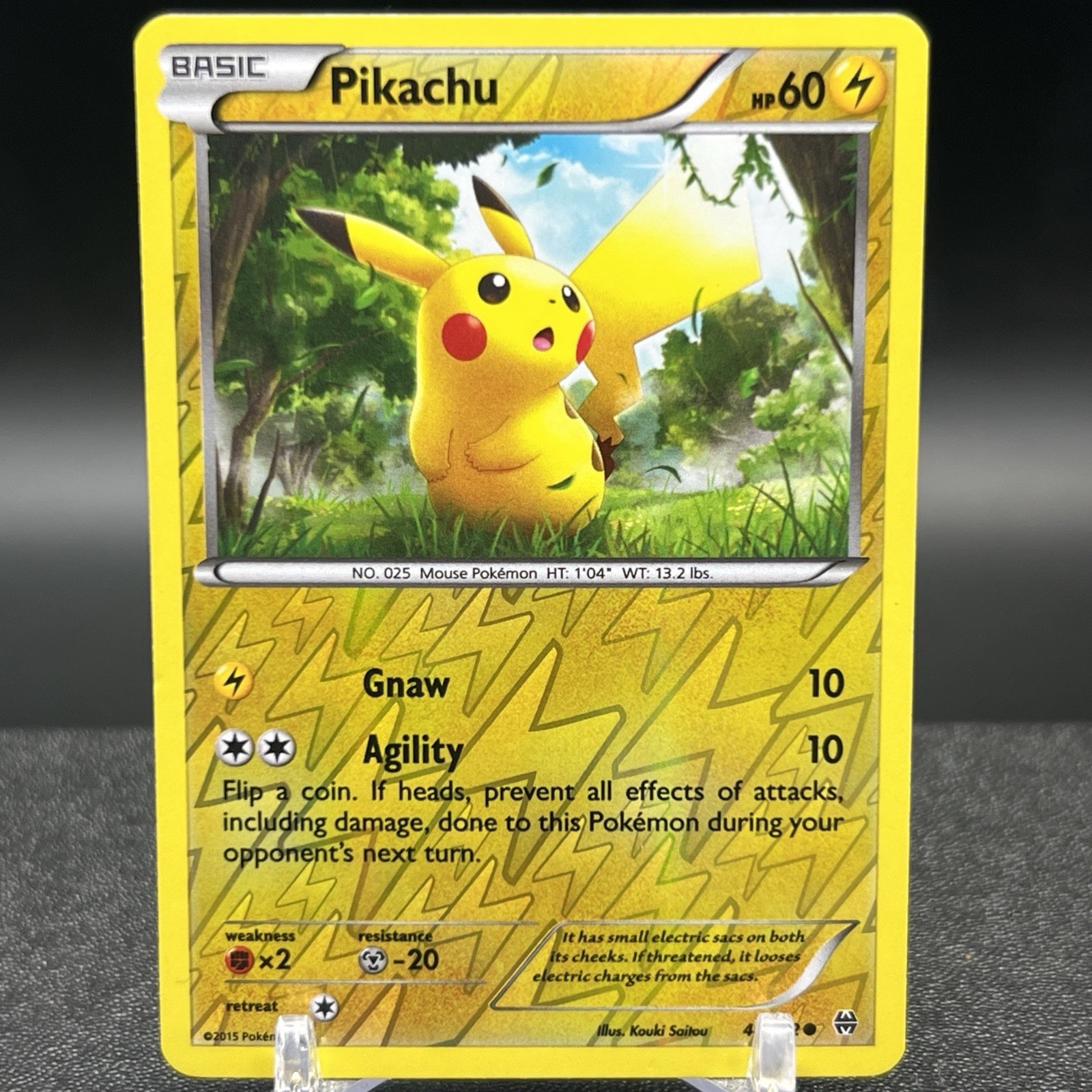 Pikachu 48/162 Reverse Holo Common XY Breakthrough Pokemon Card