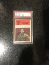 1961-62 Fleer #8 Wilt Chamberlain Philadelphia HOF RC Rookie Card PSA 3 CENTERED. rookie card picture