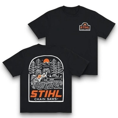 STIHL Into The Woods T-Shirt, Stihl Graphic Tee, Casual Wood Worker Tee S-4XL