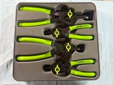 Matco Tools 4 Piece Convertible Snap Ring Pliers Set Hi Vis Green