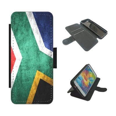 Südafrika Flagge Design Handy Hülle Flip Wallet für iPhone / Samsung / Pixel