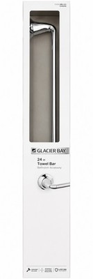 Constructor 24 in. Towel Bar in Chrome 1000 036 856 NIB