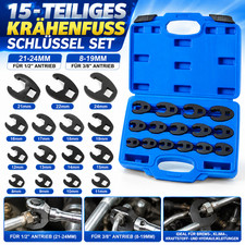 Hahnenfu&szlig; Kr&auml;henfu&szlig; Schl&uuml;ssel Steckschl&uuml;ssel Satz Au&szlig;envierkantantrieb 1/2" 3/8"