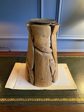 Rustic Handcrafted Wooden Candle Holder Garden & in Home use