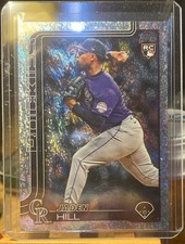 2025 Topps Series 2 Jaden Hill Silver Crackle Foil #556 RC Colorado Rockies