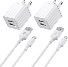 Iphone Charger, Apple Mfi Certified Fast Iphone Charger 2PACK 6FT Lightning Cab