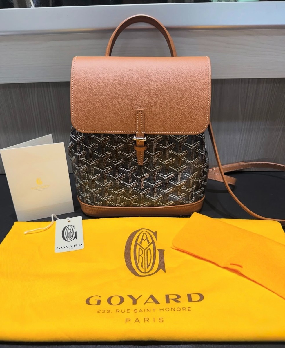 Goyard Mini Alpin Backpack Black & Tan (2025) | eBay